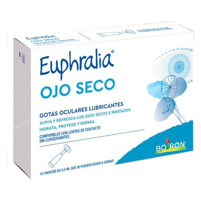 Boiron Euphralia Ojo Seco 15 Monodosi - Collyre homéopathique en unidoses pour les yeux secs, irritation et fatigue oculaire Boiron Euphralia Ojo Seco 15 Monodosi - Collyre homéopathique en unidoses pour les yeux secs, irritation et fatigue oculaire