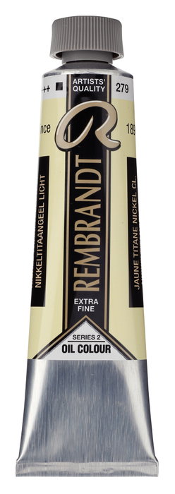 Rembrandt Peinture à l'huile Jaune nickel titane clair 279, 40 ml Rembrandt Peinture à l'huile Jaune nickel titane clair 279, 40 ml
