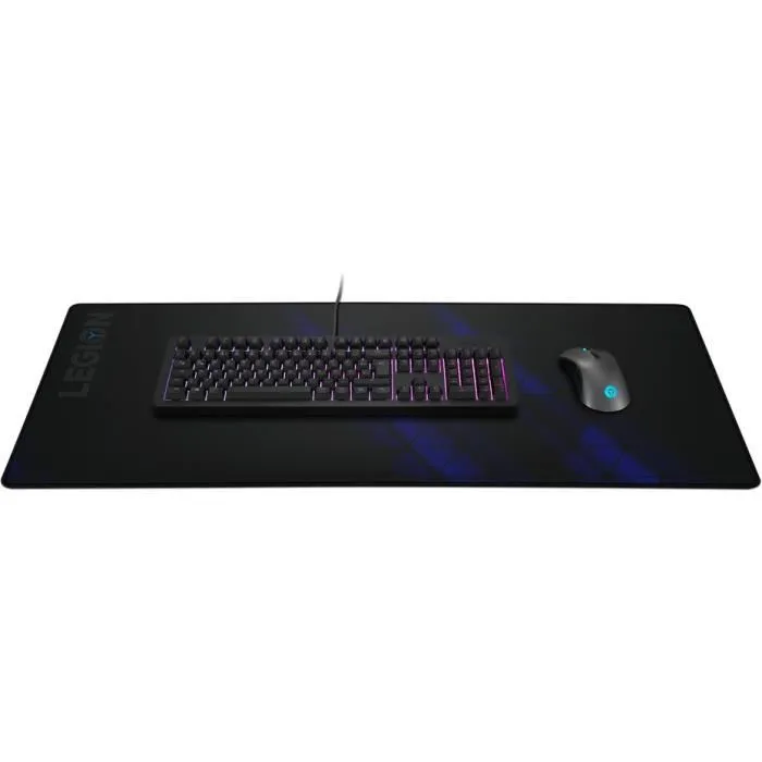 Lenovo Legion Gaming Control Mouse Pad XXL - Tapis de souris gamer en microfibre noir, 40 x 90 cm, stabilité précise pour jeu