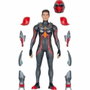 Gormiti Figurine articulée Scion avec armure Modèle Feu - 27 cm