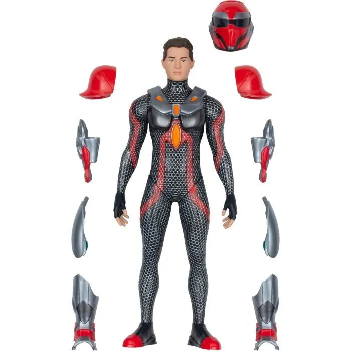 Gormiti GRV034 Figurine articulée Scion avec armure amovible Modele Feu 27 cm - TV