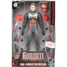 Gormiti GRV034 Figurine articulée Scion avec armure amovible Modele Feu 27 cm - TV