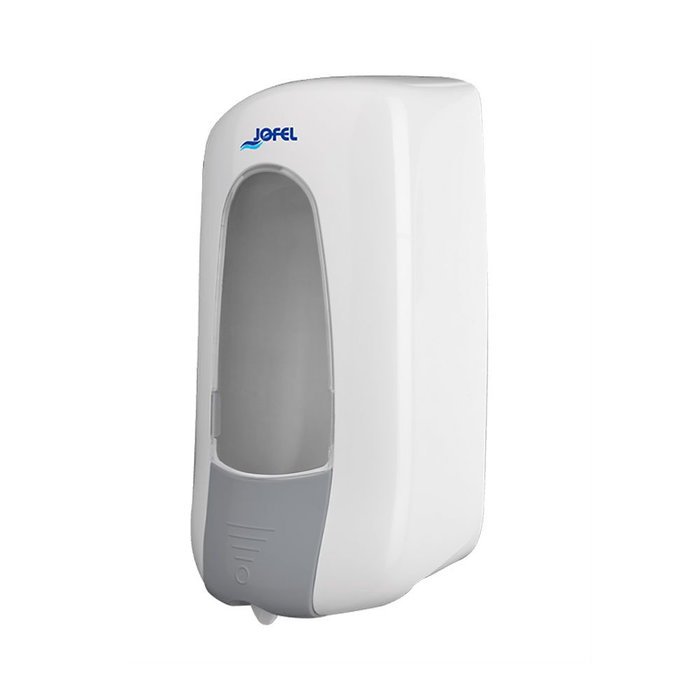 Jofel Aitana AC73000 Dosificateur de savon pour cartouche, 1 L, ABS blanc/gris/transparent Jofel Aitana AC73000 Dosificateur de savon pour cartouche, 1 L, ABS blanc/gris/transparent
