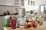 Ariete 438/03 Robot Hachoir Vintage 400 W - Puissant pour légumes, viande, glace - Boîtier Beige Pastel rétro avec 4 lames inox et pieds antidérapants