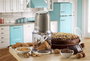 Ariete 438/03 Robot Hachoir Vintage 400 W - Puissant pour légumes, viande, glace - Boîtier Beige Pastel rétro avec 4 lames inox et pieds antidérapants