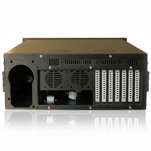 Tooq Caisse Serveur Rack 19 Pouces 4U 406 Noire - Boîtier Serveur avec Ventilateur 120mm