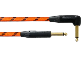 CORDIAL Câble d'instrument jack-jack acodé orange UV 6m