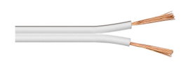 MicroConnect Câble pour haut-parleur 100m 2x2,5mm² blanc