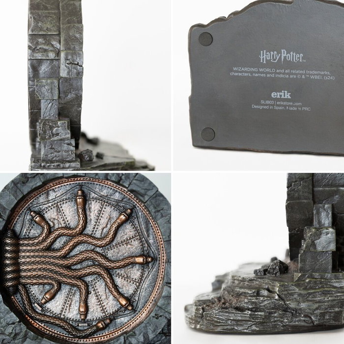 ERIK - Serre-livres décoratif Harry Potter La Chambre des Secrets - 17.5x15x11.6 cm - Résine peinte à la main
