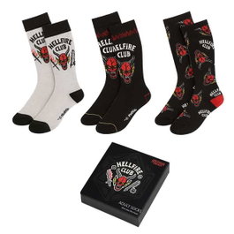 Cerdá Lot de 3 chaussettes Stranger Things, Taille 38-45