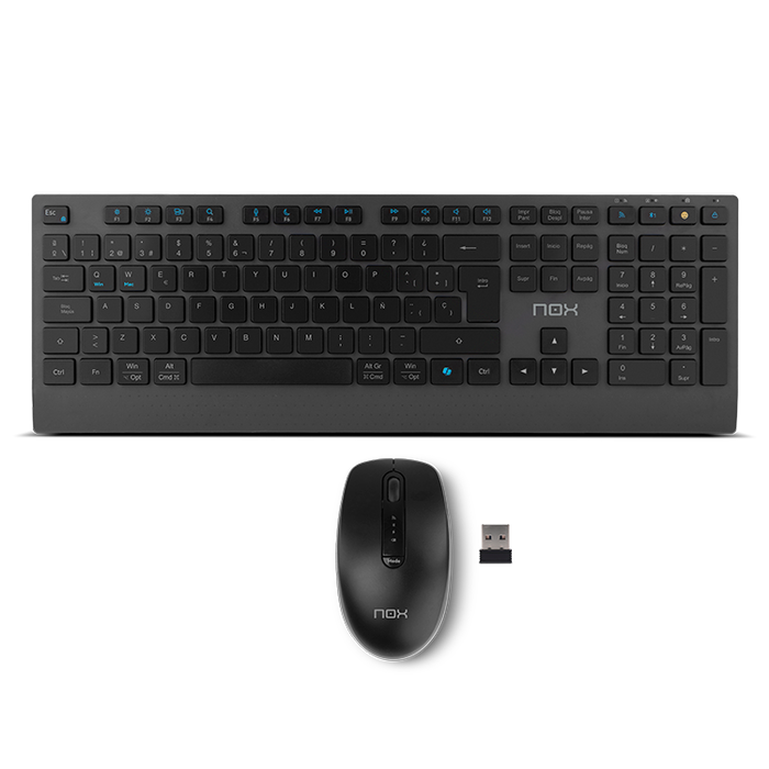 Nox NOX Lite Duo Combo Clavier et Souris sans fil Noir