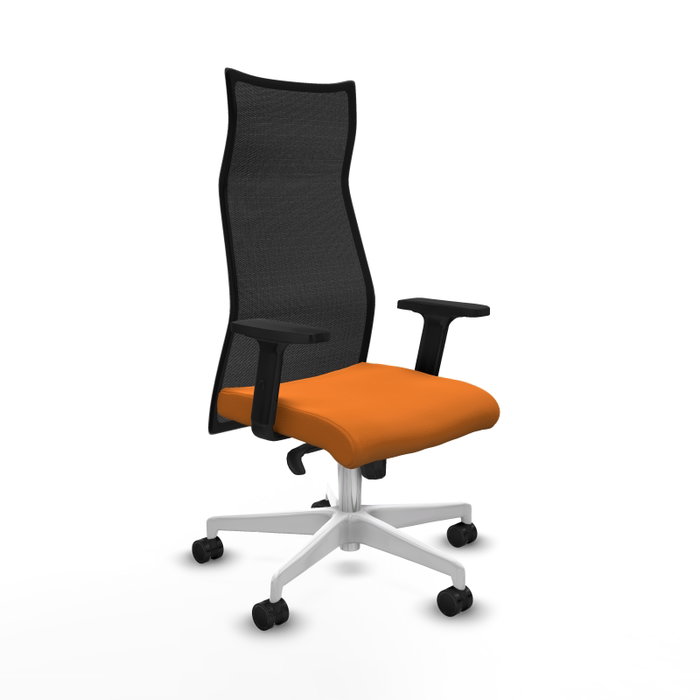 Piqueras y Crespo Chaise de Bureau Albacete Orange et Noir Piqueras y Crespo Chaise de Bureau Albacete Orange et Noir