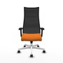 Piqueras y Crespo Chaise de Bureau Albacete Orange et Noir