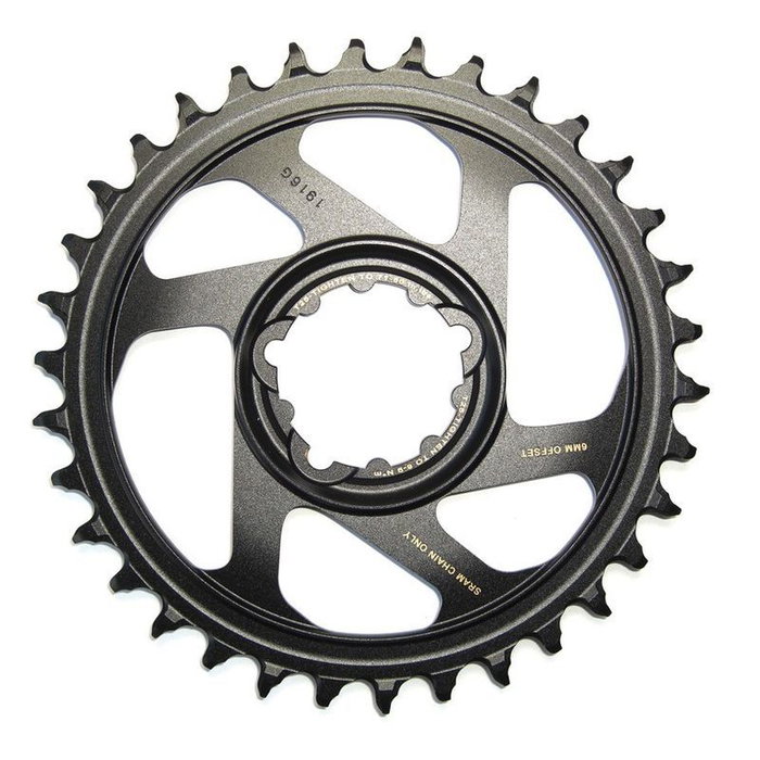 SRAM Plateau Eagle X-SYNC 2 34 Dientes 6mm Offset Oro 12V SRAM Plateau Eagle X-SYNC 2 34 Dientes 6mm Offset Oro 12V