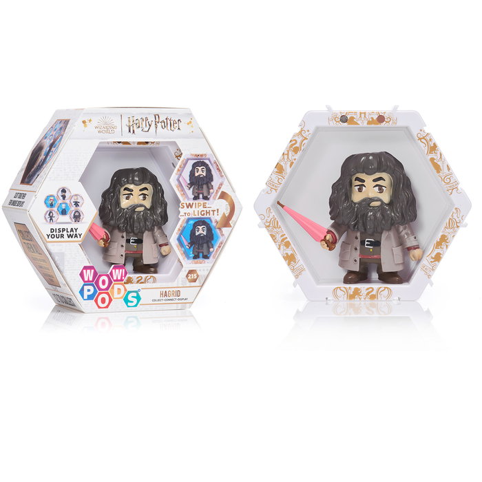 Wow Pods Figurine Wow! Pod Lumineuse et Connectable Wizarding World - Hagrid - Harry Potter - Lampe de Nuit LED avec Capteur de Mouvement - Enfant 3 Ans et Plus