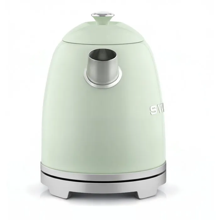Sweiss Bouilloire Électrique Vintage KTS7 - 1000 W - Capacité 1 L - Socle 360° - Vert - Inox - Décoration Cuisine