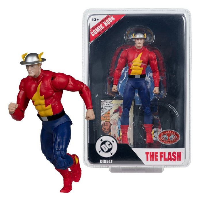 McFarlane Toys DC Direct Page Punchers figurine The Flash Jay Garrick (The Flash #123) (Red Platinum Edition) 18 cm McFarlane Toys DC Direct Page Punchers figurine The Flash Jay Garrick (The Flash #123) (Red Platinum Edition) 18 cm