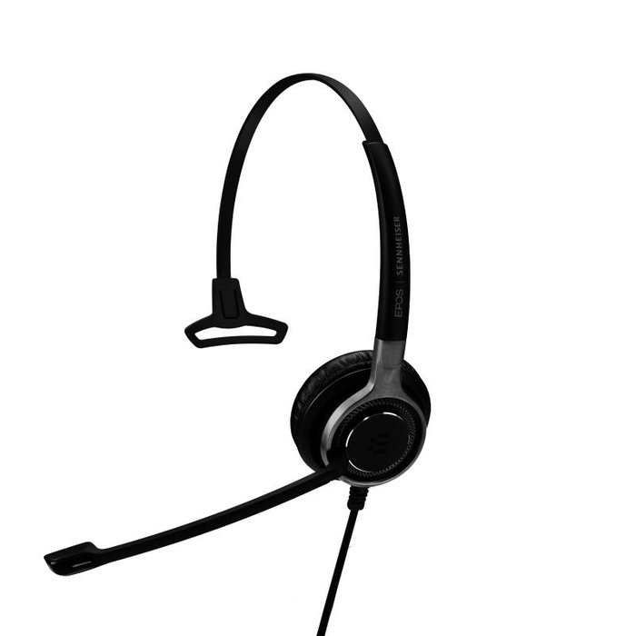 EPOS | Sennheiser Impact SC 635 - Casque de communication mono avec connexions USB-C et 3.5 mm - Noir et argent - Réf. 1000669