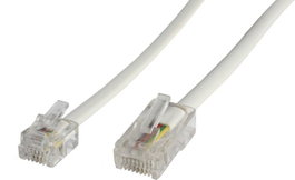 MicroConnect Câble RJ11 vers RJ45, 6m, blanc