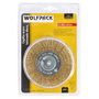 WOLFPACK LINEA PROFESIONAL Brosse disque en acier laitonné 100 mm tige 1/4 pouces