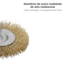 WOLFPACK LINEA PROFESIONAL Brosse disque en acier laitonné 100 mm tige 1/4 pouces