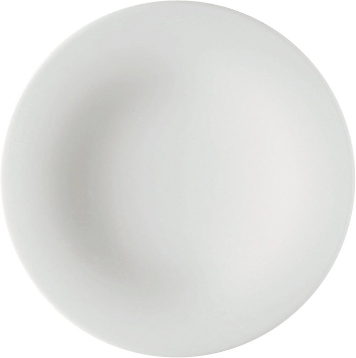 Alessi Ku Assiettes à dessert en porcelaine blanche (Lot de 4) TI05/5 Alessi Ku Assiettes à dessert en porcelaine blanche (Lot de 4) TI05/5
