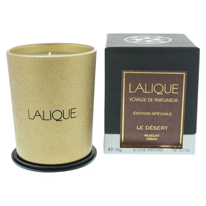 Lalique Le Desert Muscat Oman Bougie parfumée 190 g Lalique Le Desert Muscat Oman Bougie parfumée 190 g
