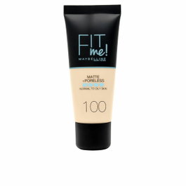 Maybelline Fond de Teint Fit Me Matte + Poreless 100 Warm Ivory