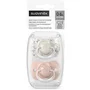 Suavinex Lot de 2 Sucettes Birdies SX Pro - Taille 0-6 mois - Rose - Tétine conforme au développement buccal
