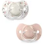 Suavinex Lot de 2 Sucettes Birdies SX Pro - Taille 0-6 mois - Rose - Tétine conforme au développement buccal