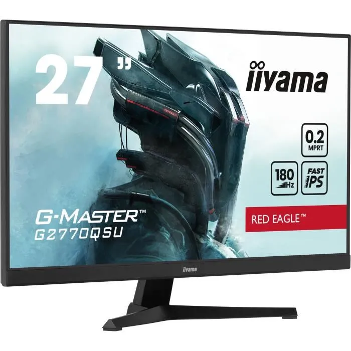 Iiyama G2770QSU-B6 Moniteur PC 27 pouces QHD IPS rapide 180 Hz Noir