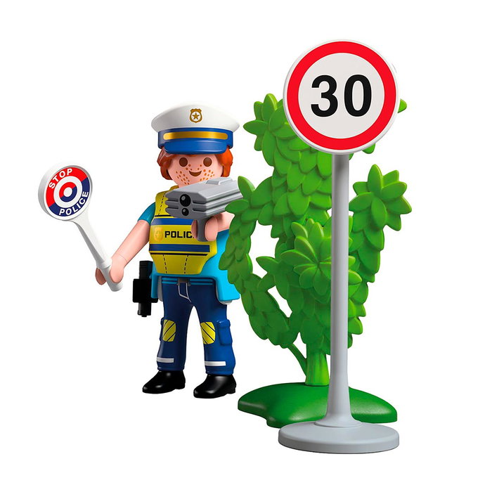 Playmobil Policier avec Radar de Vitesse 72029