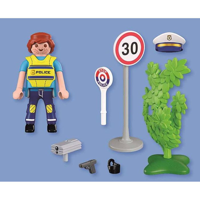 Playmobil Policier avec Radar de Vitesse 72029