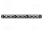 Lanberg Panneau de brassage Cat.6 SFTP 24 ports 1U 19 pouces Noir