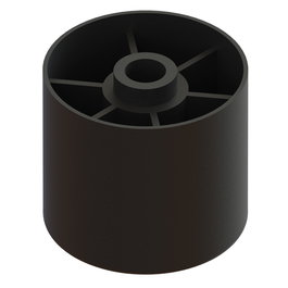 Q&Q Pied Plastique Tika D44 H40 Noir