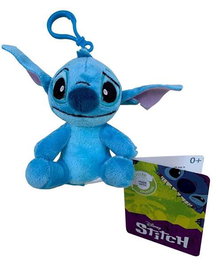 Smoby - Peluche clip Stitch 10 cm - Peluche officielle - Langue d'origine : Espagnol et Portugais