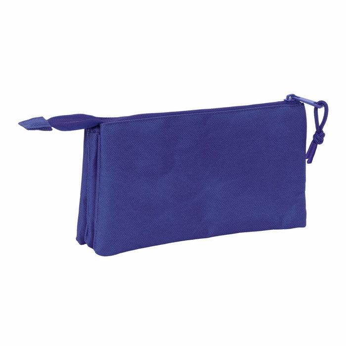 Trousse Fourre-Tout Triple Atlético Madrid Bleu foncé 22 x 12 x 3 cm Trousse Fourre-Tout Triple Atlético Madrid Bleu foncé 22 x 12 x 3 cm