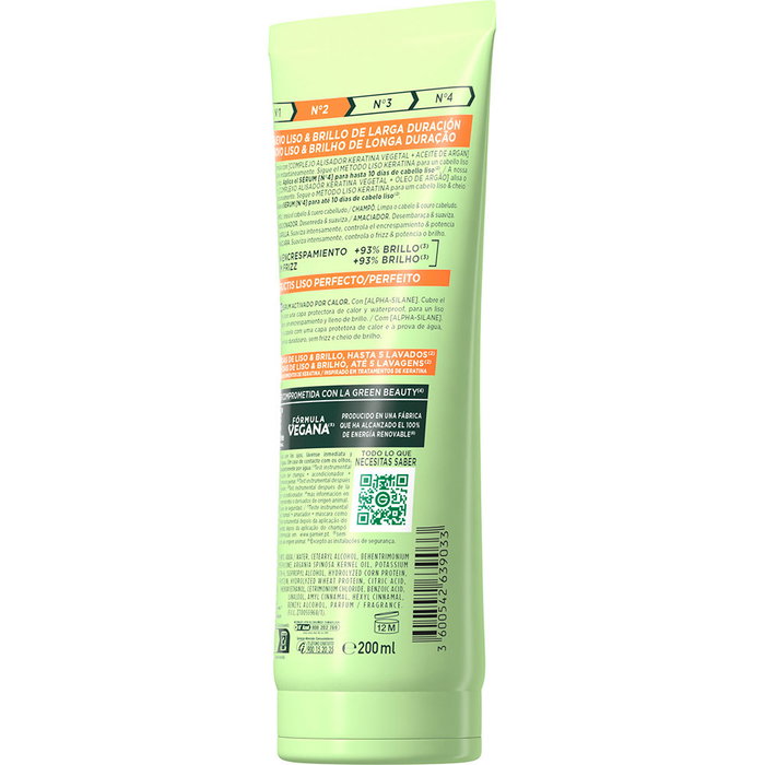 Garnier FRUTICS LISO KÉRATINE Nº2 Après-shampooing, Lissant, 200 ml