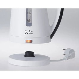 Bouilloire JATA Blanc Noir 2200 W Acier inoxydable Plastique 1 L