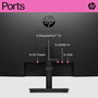 HP Écran LCD 60,5 cm / 23,8 pouces P24h G5 - Full HD 1080p, 75 Hz, Haut-parleurs intégrés, Réglable en hauteur