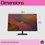 HP Écran LCD 60,5 cm / 23,8 pouces P24h G5 - Full HD 1080p, 75 Hz, Haut-parleurs intégrés, Réglable en hauteur