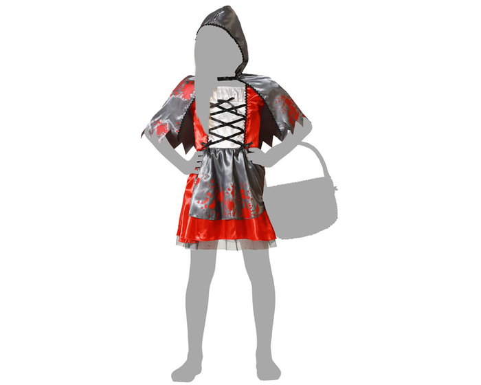 Déguisement Petit Chaperon Rouge avec taches pour enfant