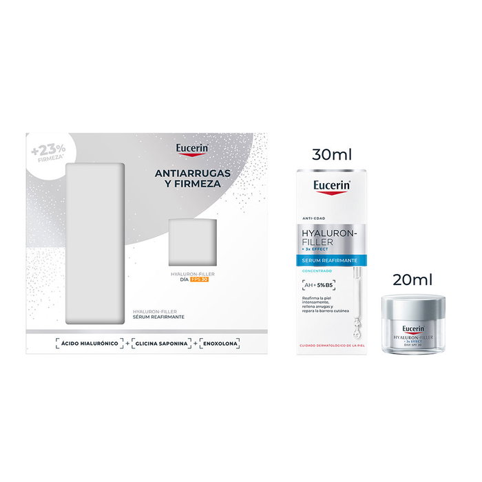 Eucerin Coffret Sérum Raffermissant à l'Acide Hyaluronique (2 pièces) - Sérum 30 ml + Crème Jour SPF30 20 ml