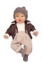 Muñecas Arias Poupée Iria Élégance 45 cm, Marron, avec Mécanisme 14 Sons (Magnétique et Try Me), Fonctionne sur Piles LR44 Incluses