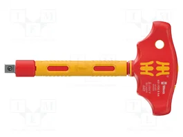 WERA Adaptateur avec poignée en T isolé 3/8 pouces