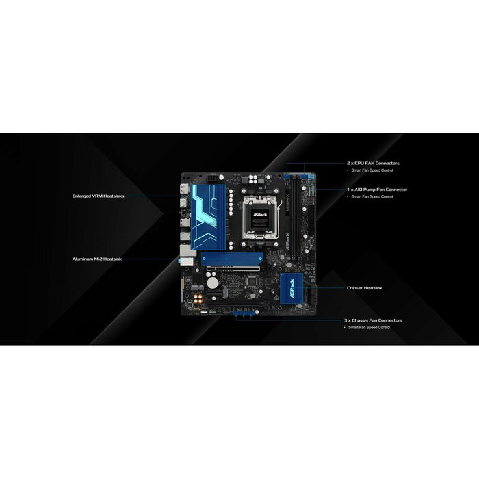 Carte Mère ASRock B850M-X R2.0 AMD B850 AMD AM5 Carte Mère ASRock B850M-X R2.0 AMD B850 AMD AM5