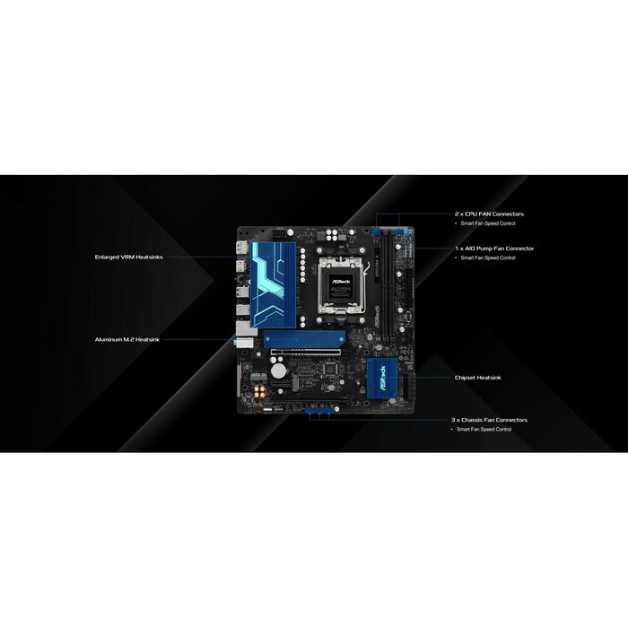 Carte Mère ASRock B850M-X R2.0 AMD B850 AMD AM5