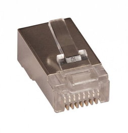 Lanview Connecteur RJ45 FTP Cat5e pour conducteur multibrins AWG 24-26, 10 pcs