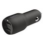 Belkin Chargeur de voiture Boost Charge 24W double USB-A avec câble Lightning 1m noir