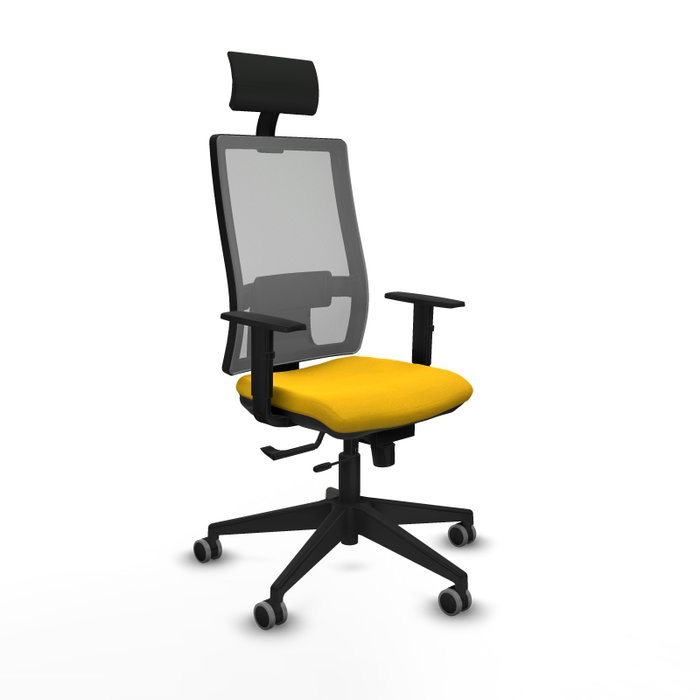 Piqueras y Crespo 1D066G1 Chaise de Bureau Jaune et Grise Piqueras y Crespo 1D066G1 Chaise de Bureau Jaune et Grise
